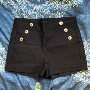 Charlotte Russe Adorable Button Decorated Shorts